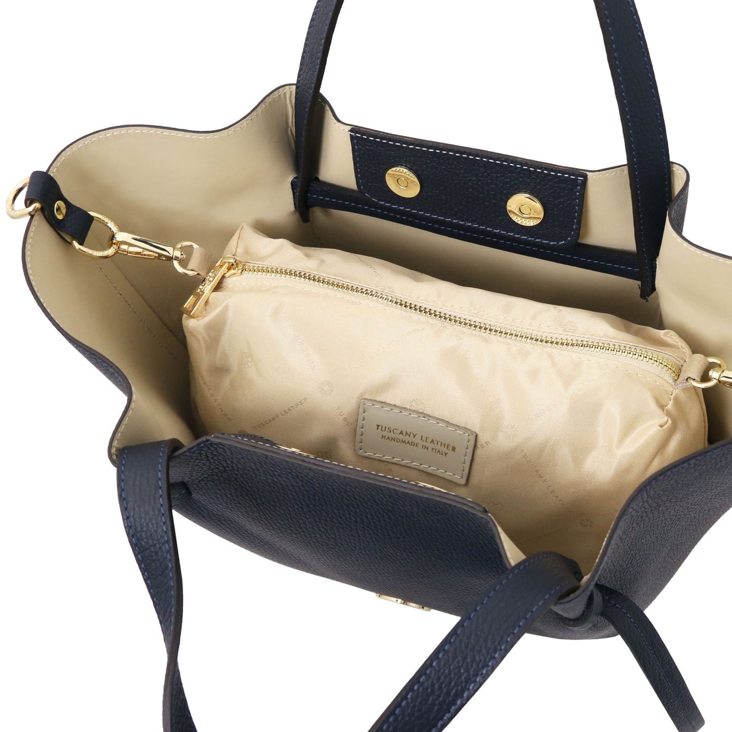 Legame - skórzana torebka typu shopper - duża
