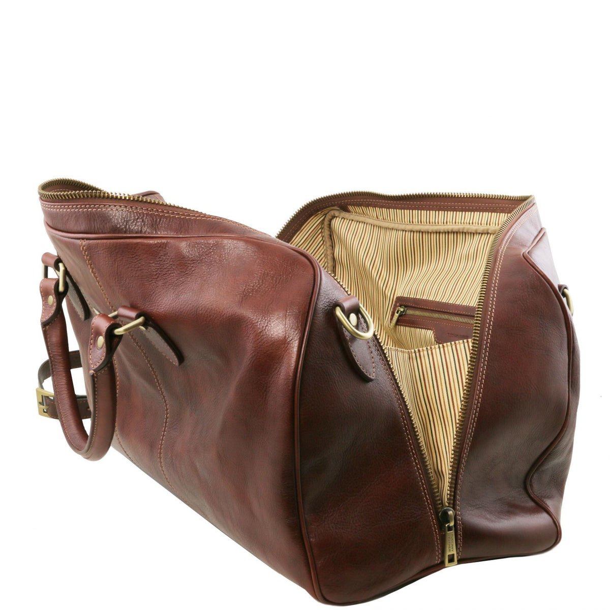 Lisbona - leather travel bag - small