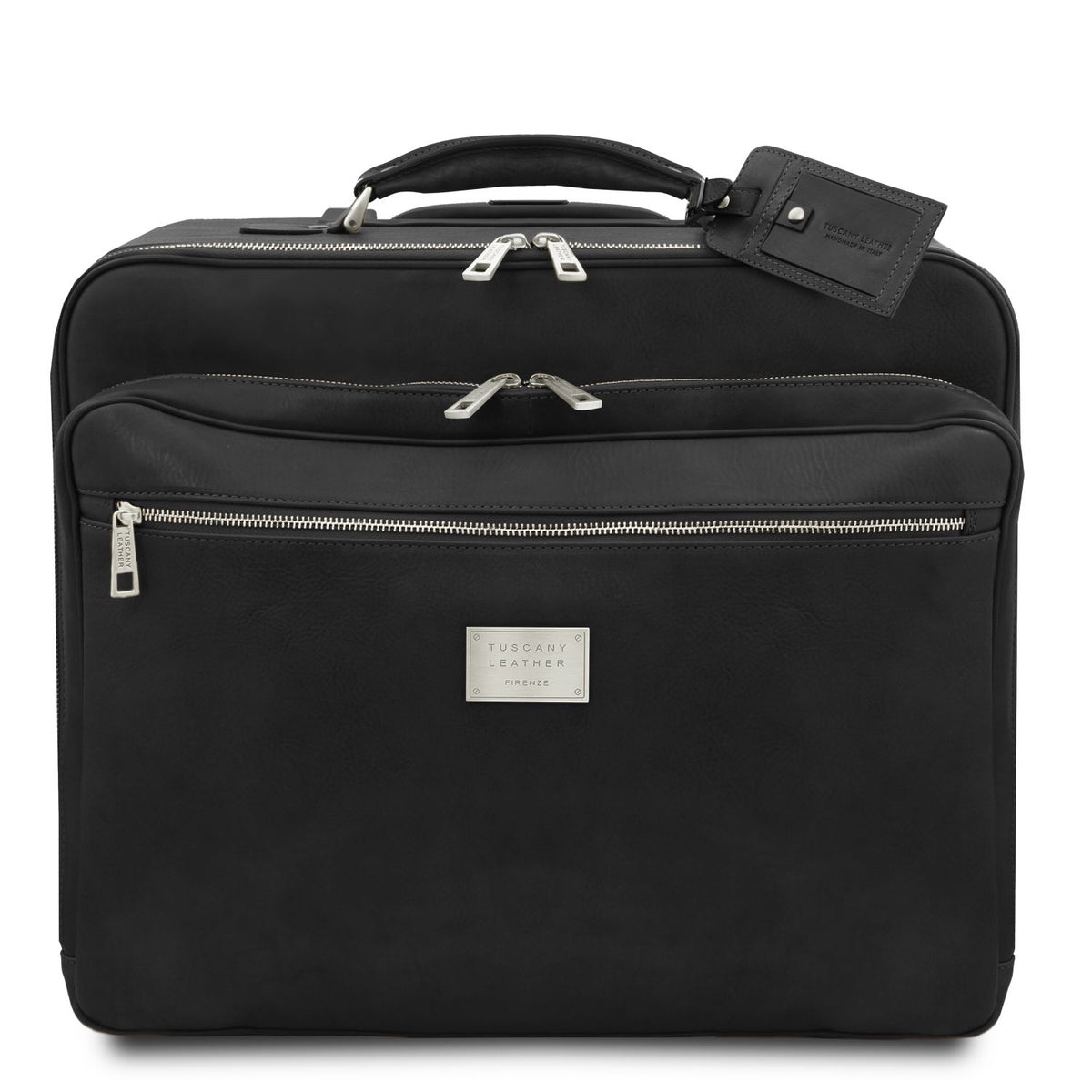 Warsaw - 2-wheel leather suitcase