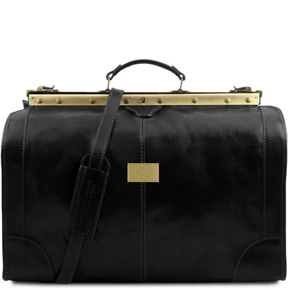 Madrid - large leather travel trunk