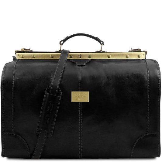 Madrid - large leather travel trunk