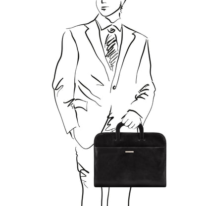 Sorrento - men's leather briefcase