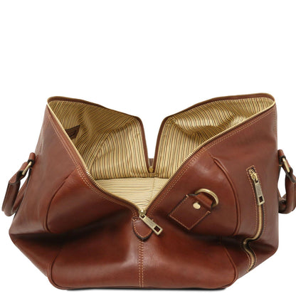TL Voyager - leather travel bag - large