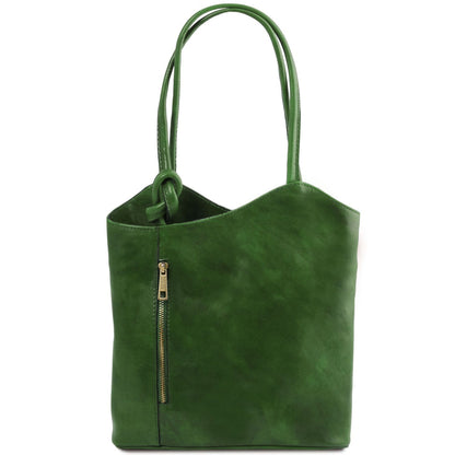Patty - leather shoulder bag / backpack