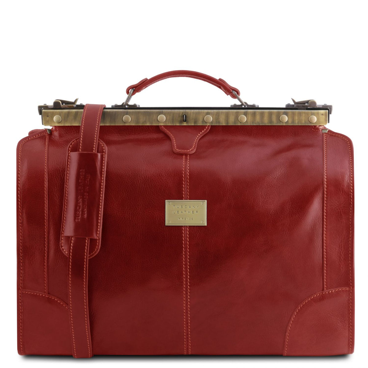 Madrid - leather travel trunk - small