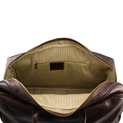 Bora Bora - large leather wheeled suitcase