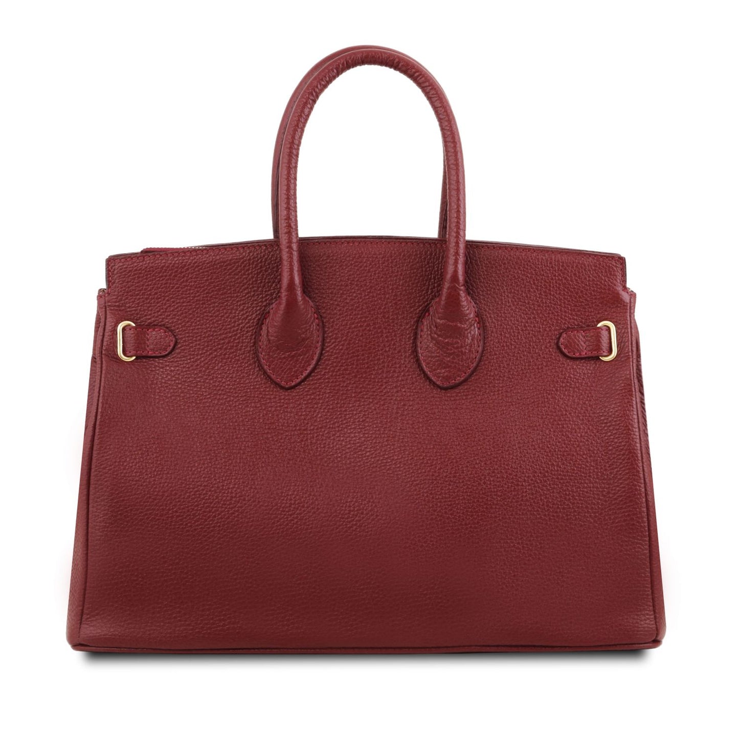 TL Bag - torebka skórzana z okuciami w kolorze złotym