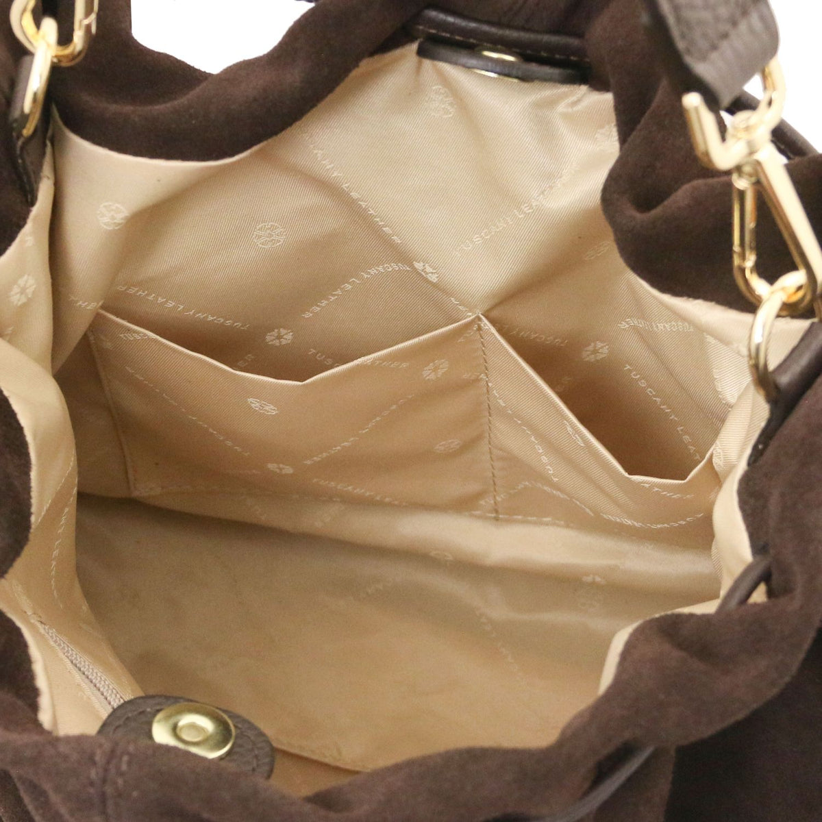 Allure - torebka typu shopper z miękkiego zamszu