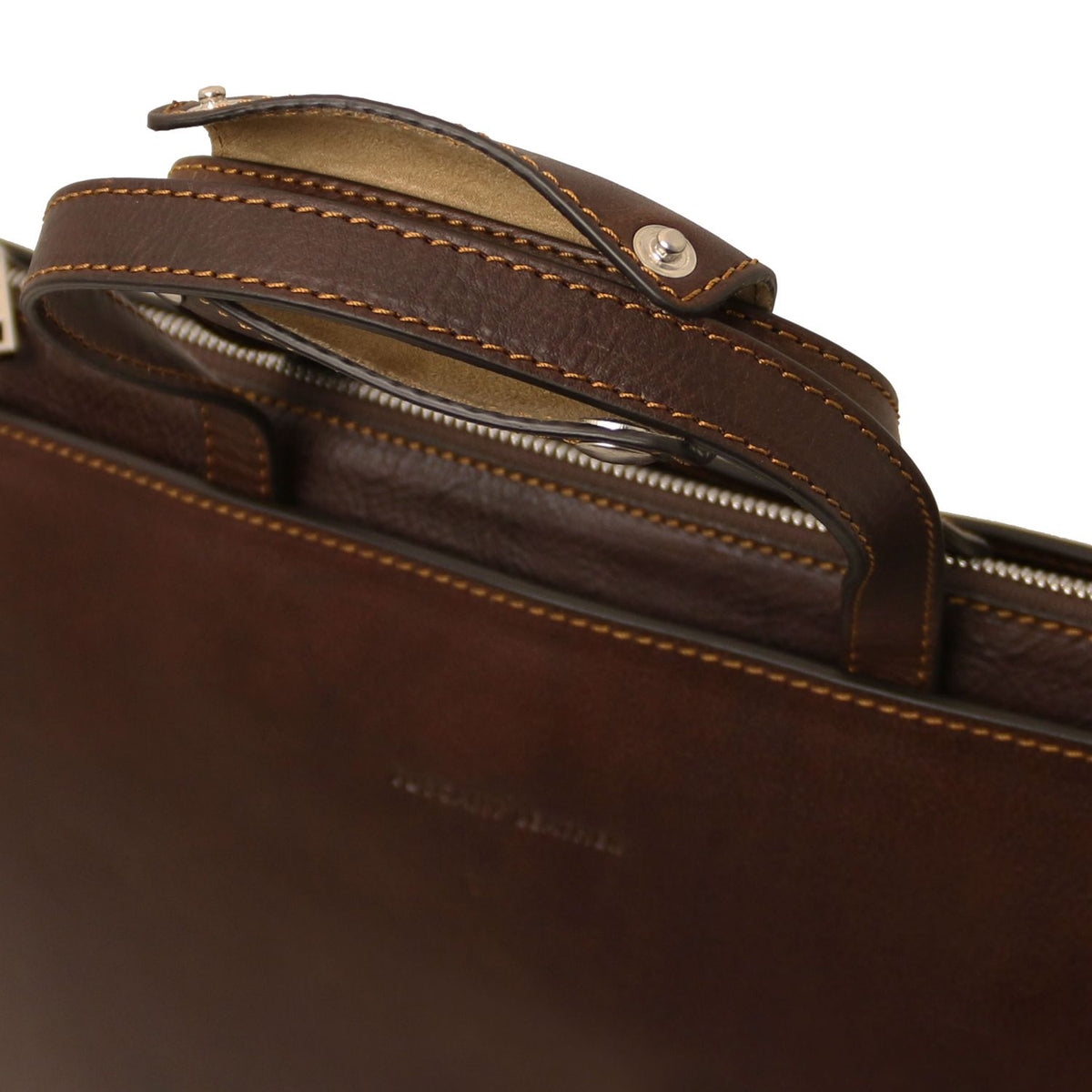 Palermo - women's 3-compartment leather briefcase