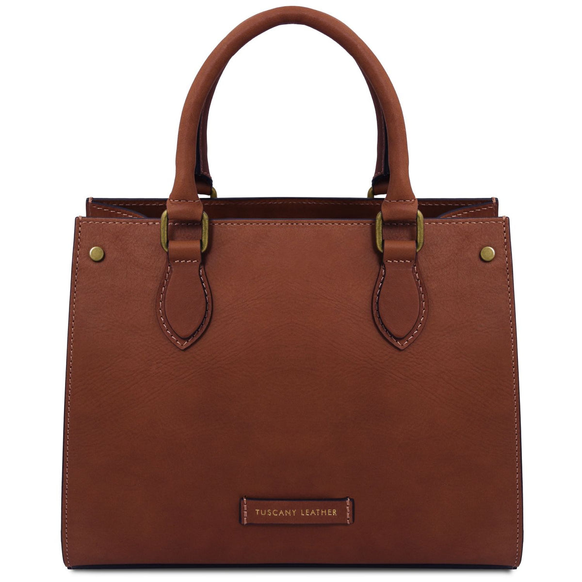 Woman - leather handbag