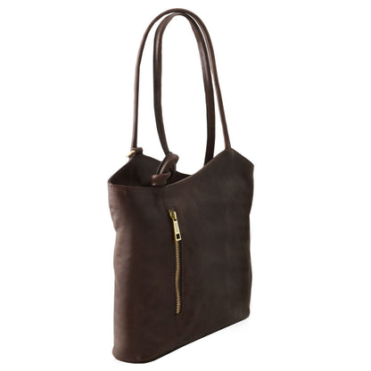 Patty - leather shoulder bag / backpack