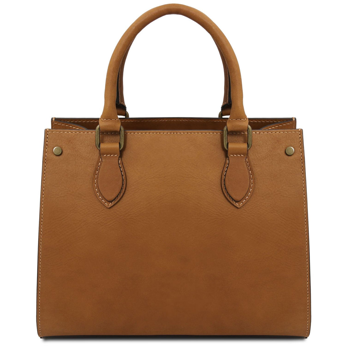 Woman - leather handbag