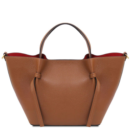 Legame - leather shopper bag - large