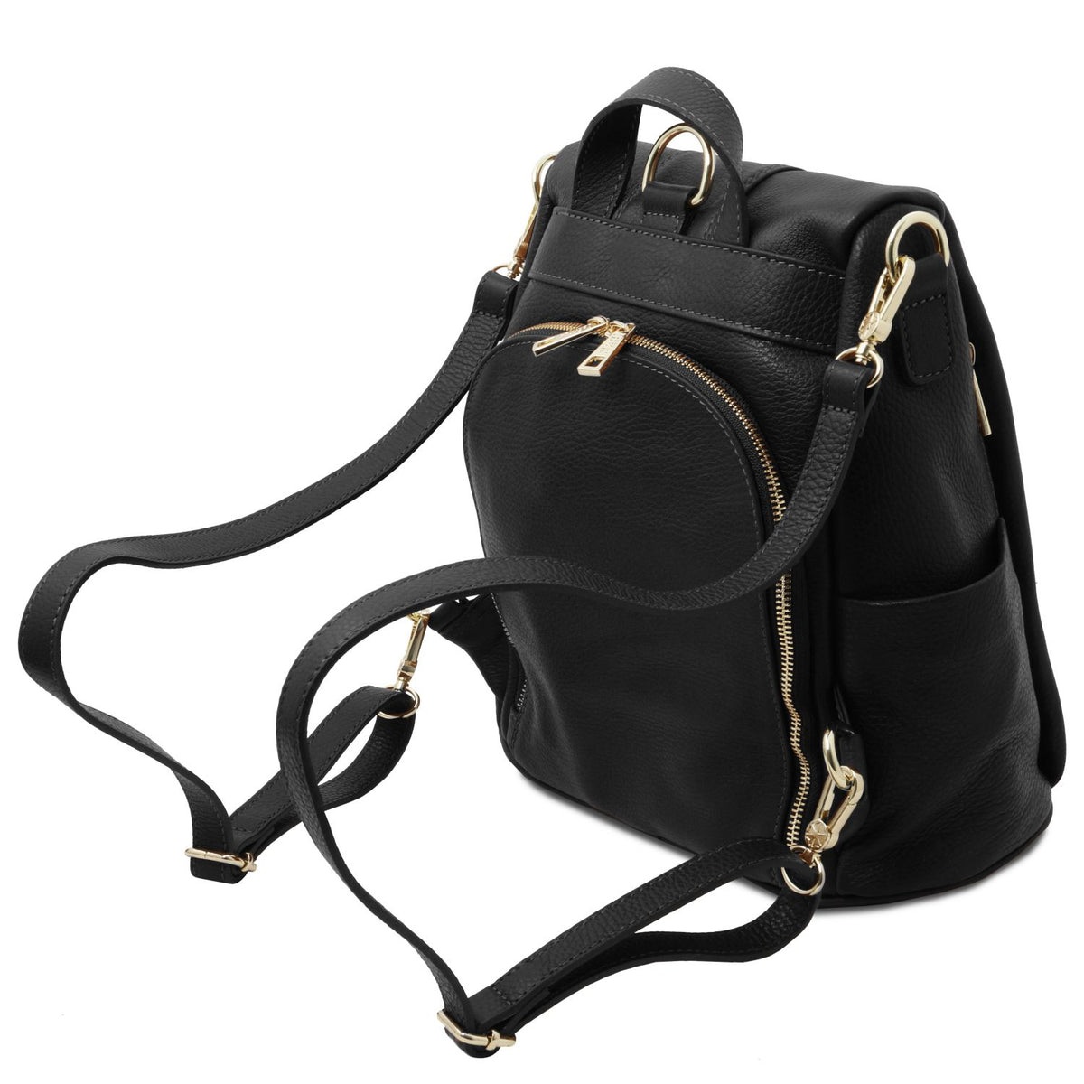TL Bag - Women's soft leather backpack-handbag
