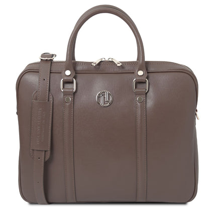 Prato - women's exclusive saffiano leather laptop briefcase