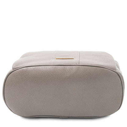 TL Bag - Women's soft leather backpack-handbag