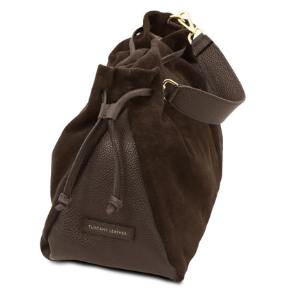 Allure - torebka typu shopper z miękkiego zamszu