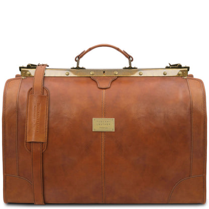 Madrid - large leather travel trunk