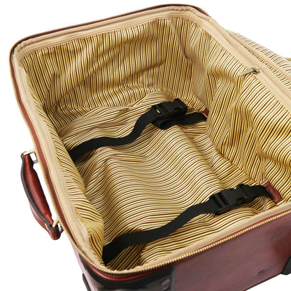 TL Voyager - 4-wheeled leather suitcase