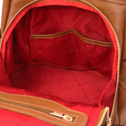 TL Bag - Women's soft leather backpack-handbag