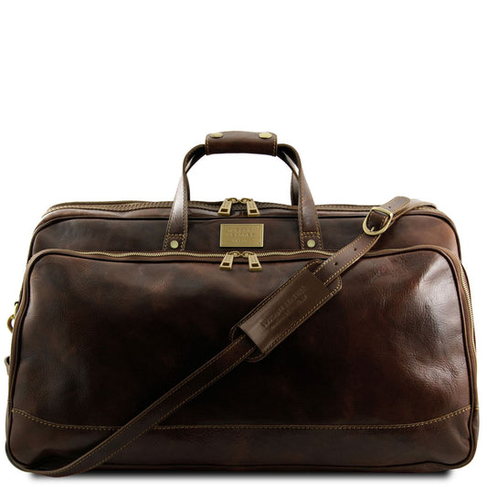 Bora Bora - large leather wheeled suitcase