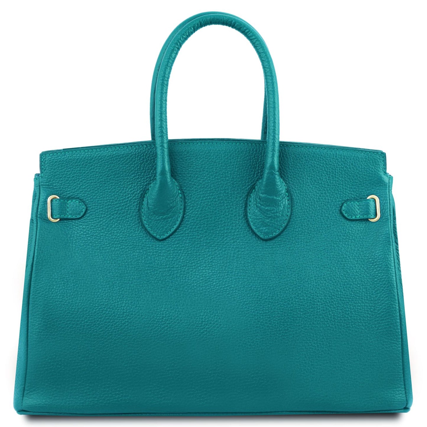 TL Bag - torebka skórzana z okuciami w kolorze złotym