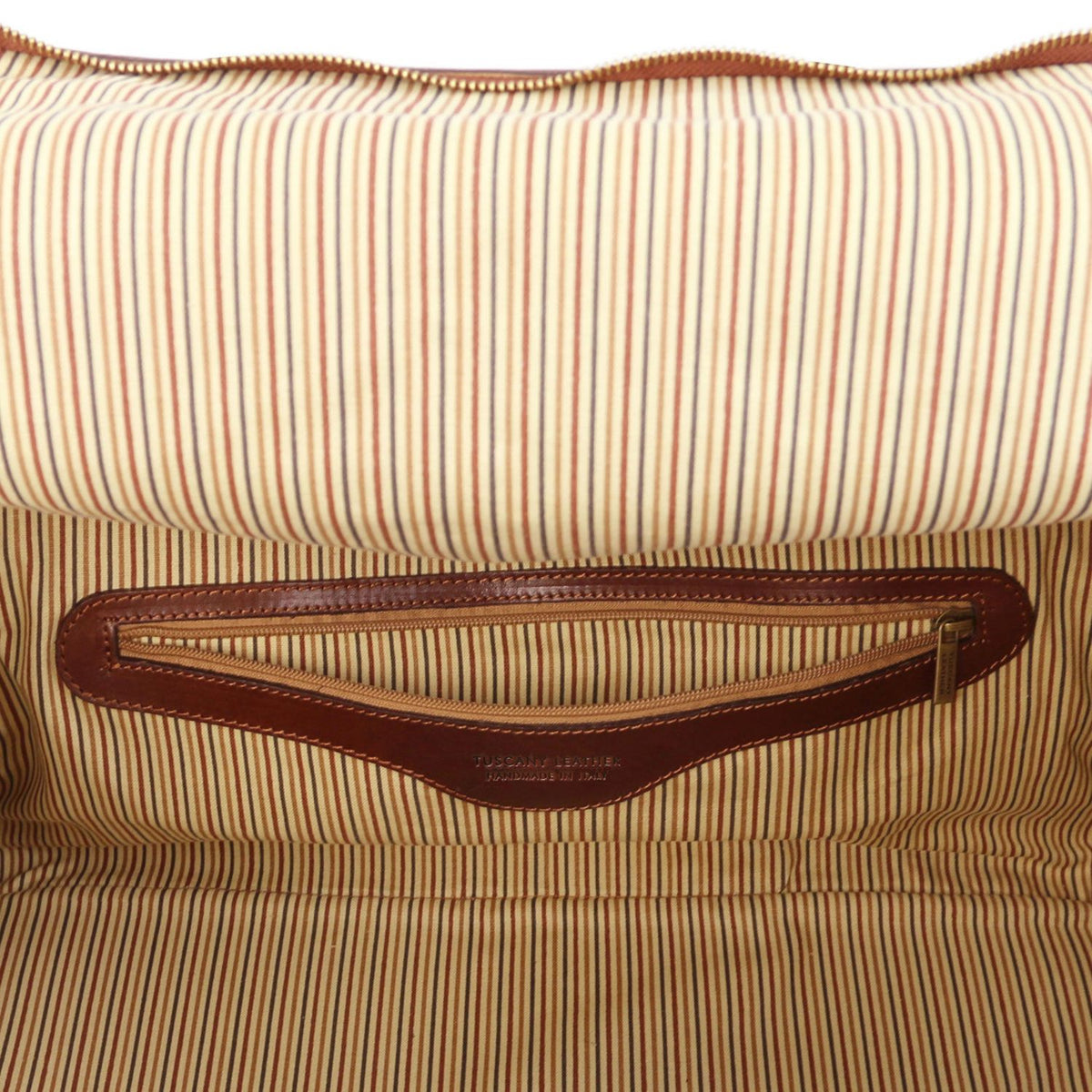 TL Voyager - leather travel bag with side pockets