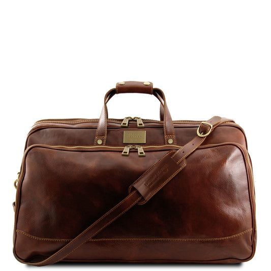 Bora Bora - leather wheeled suitcase - small