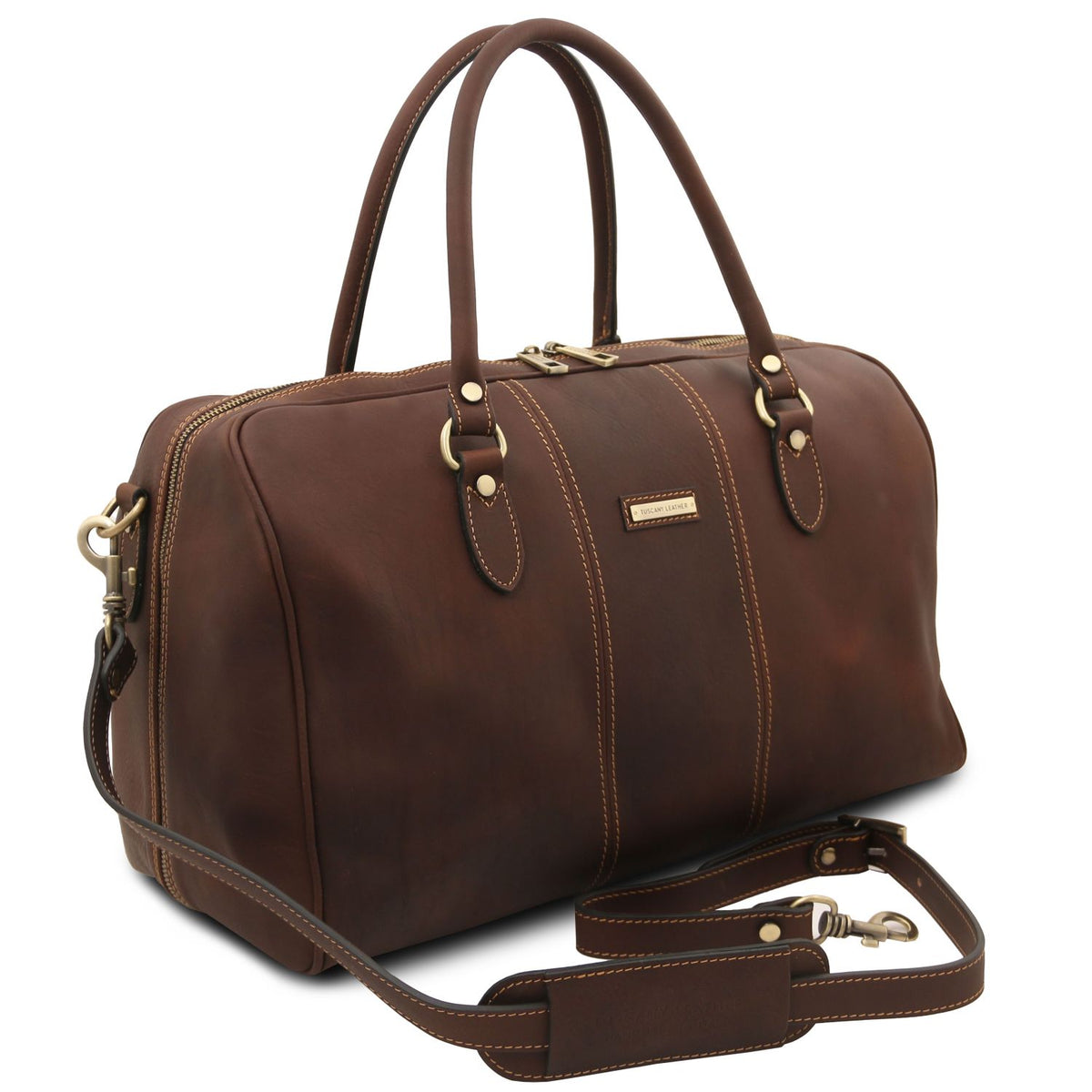 Lisbona - leather travel bag - small