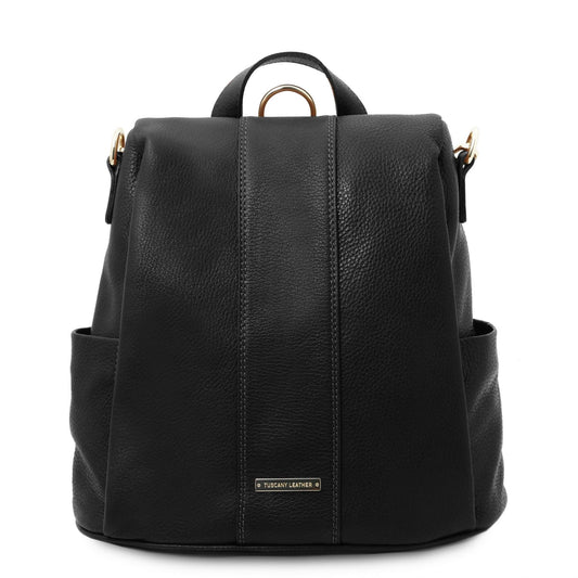 TL Bag - Women's soft leather backpack-handbag
