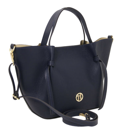 Legame - skórzana torebka typu shopper - duża