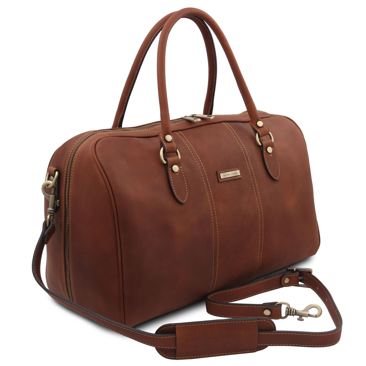 Lisbona - leather travel bag - small