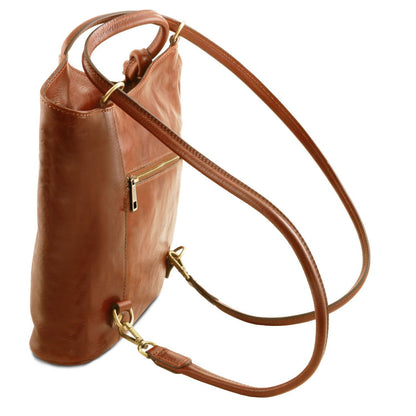 Patty - leather shoulder bag / backpack