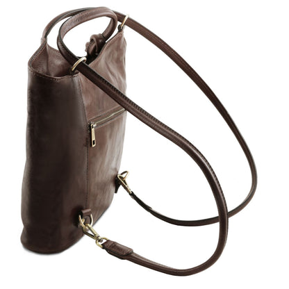 Patty - leather shoulder bag / backpack