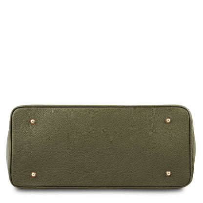 TL Bag - leather bag with gold-tone hardware