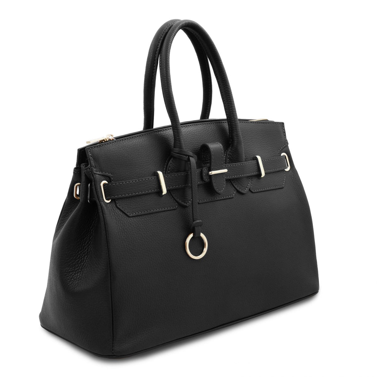 TL Bag - leather bag with gold-tone hardware