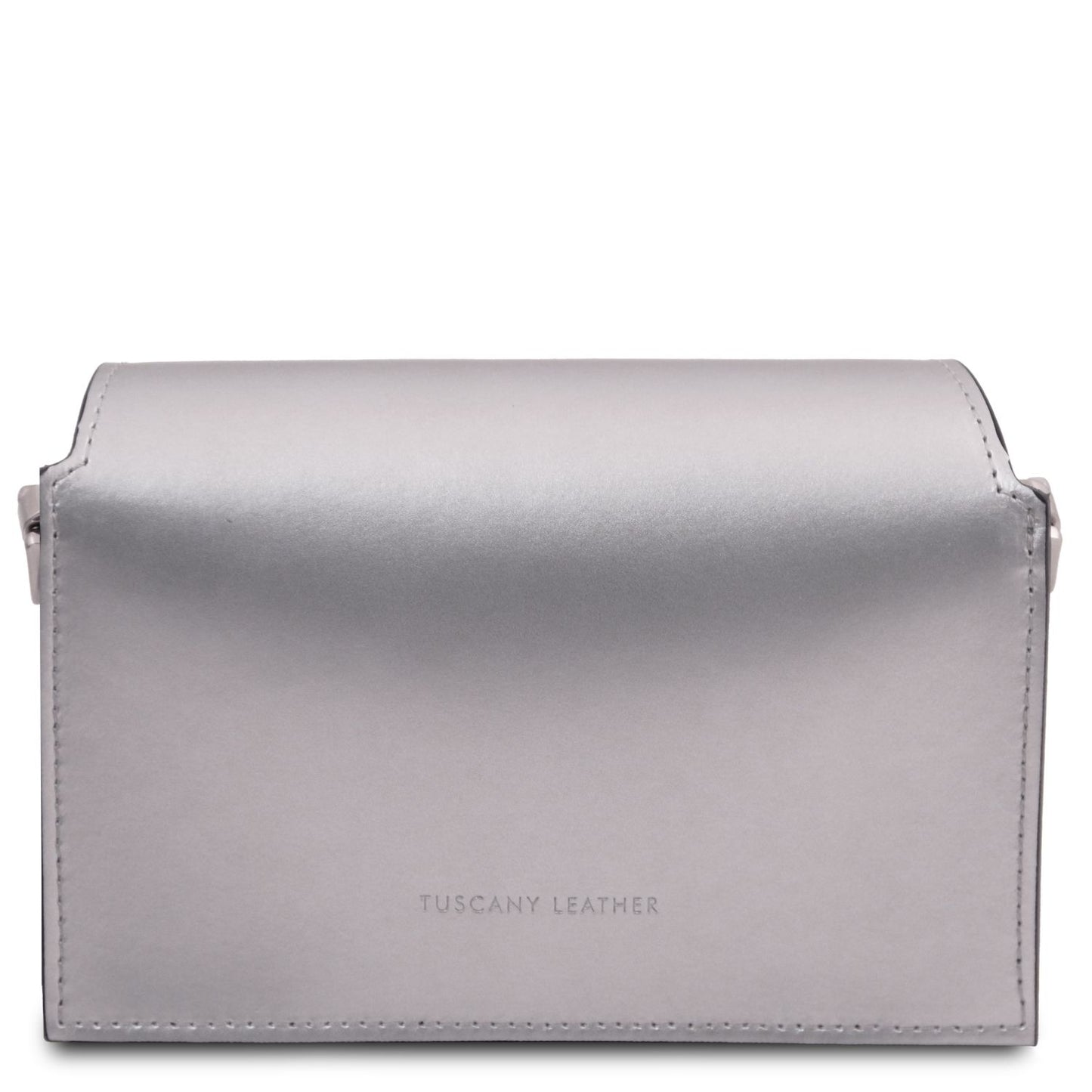 TL Bag - metaliczna skórzana torebka