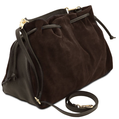 Allure - torebka typu shopper z miękkiego zamszu