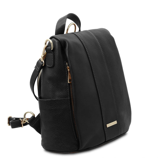 TL Bag - Women's soft leather backpack-handbag