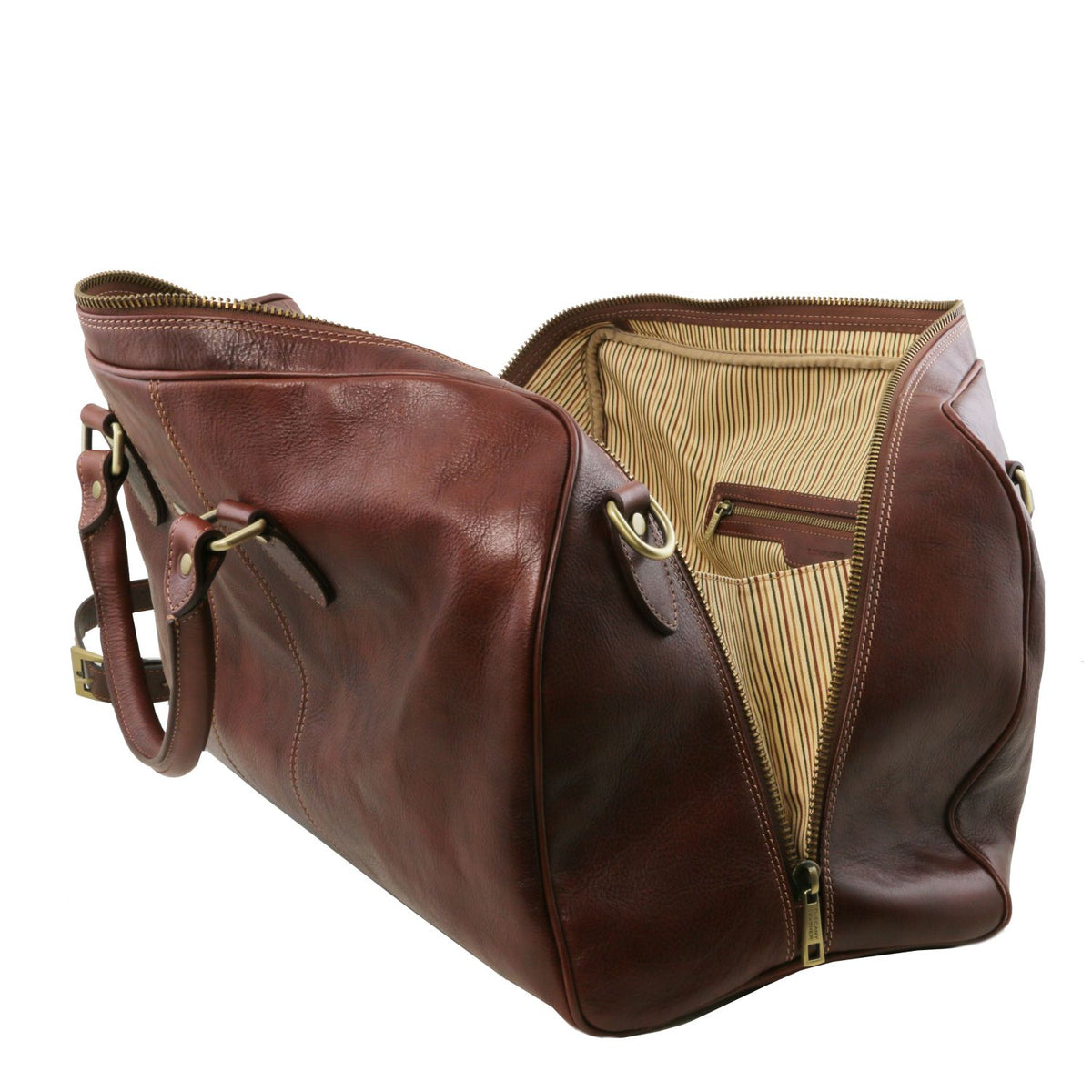 Lisbona - leather travel bag - small
