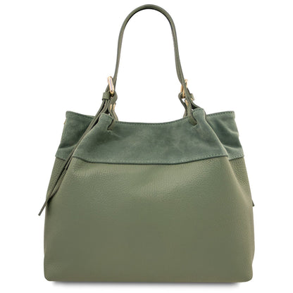 Diade - torebka typu shopper z miękkiej skóry