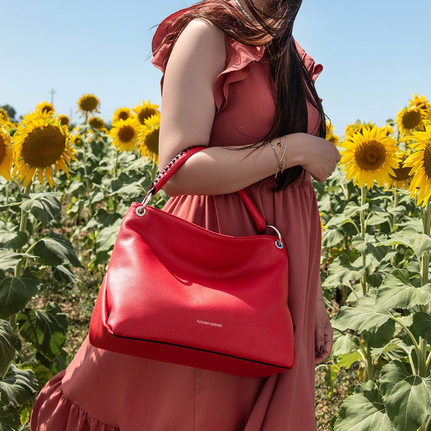 TL Bag - torebka na ramię z miękkiej skóry