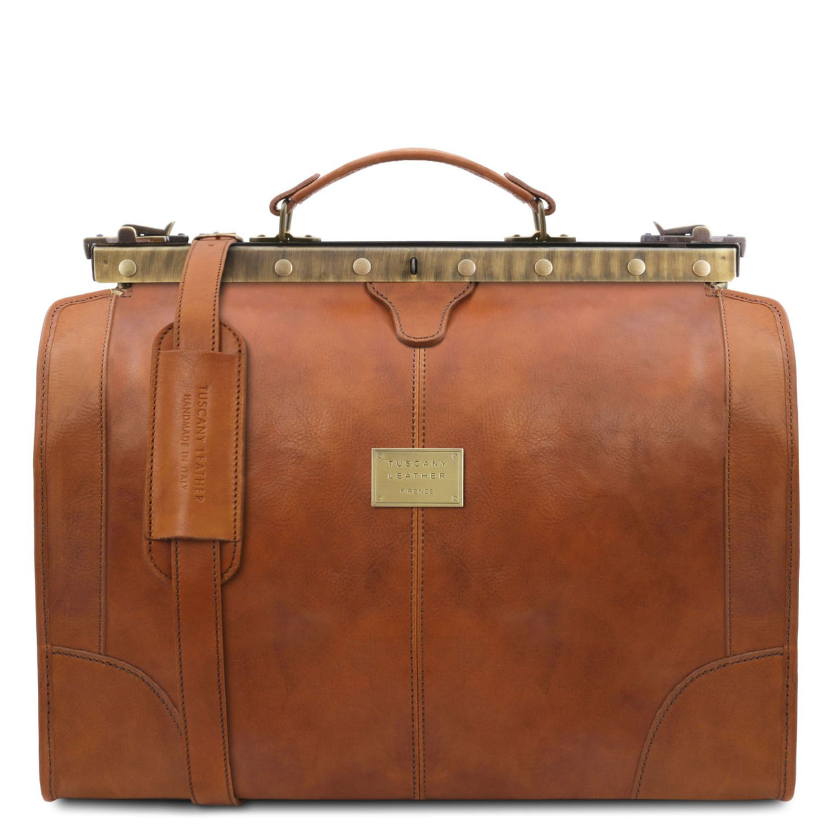 Madrid - leather travel trunk - small