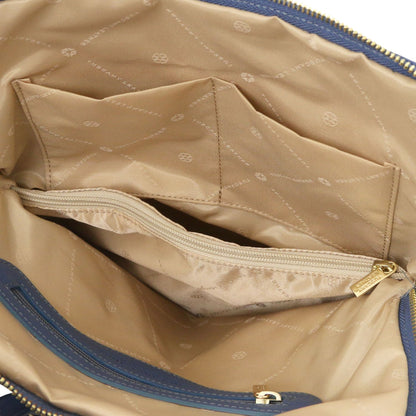 TL Bag - damska plecakotorebka z miękkiej skóry