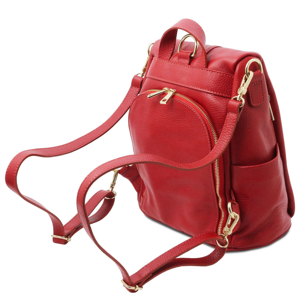 TL Bag - Women's soft leather backpack-handbag