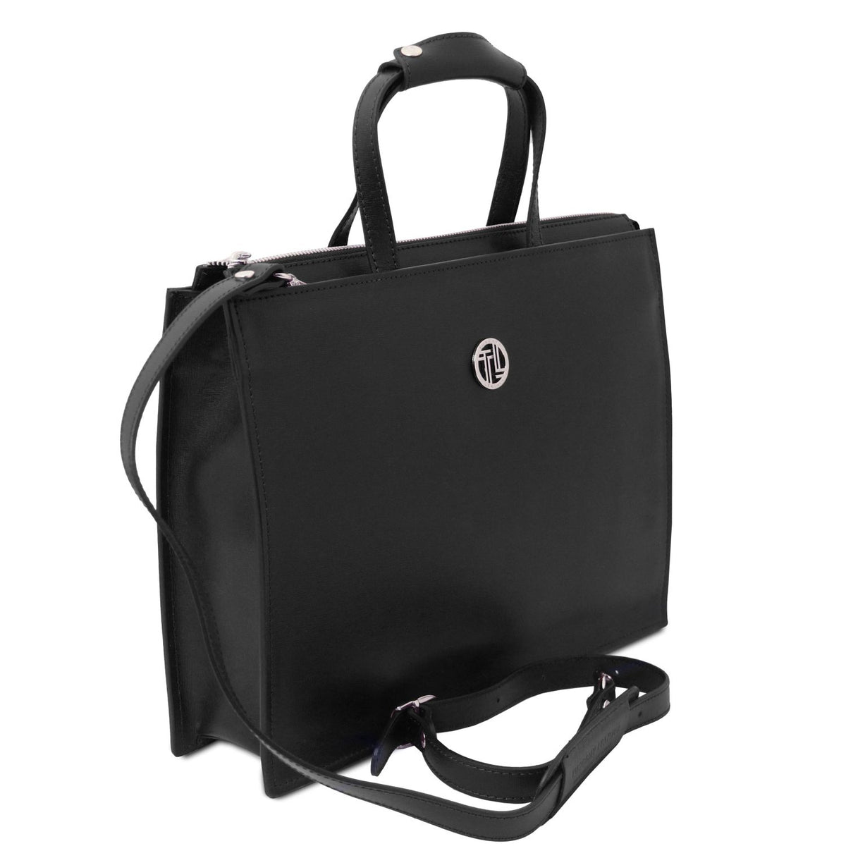 Palermo - women's 3-compartment leather briefbag