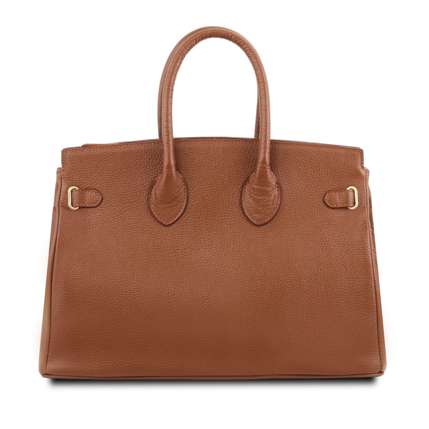 TL Bag - torebka skórzana z okuciami w kolorze złotym