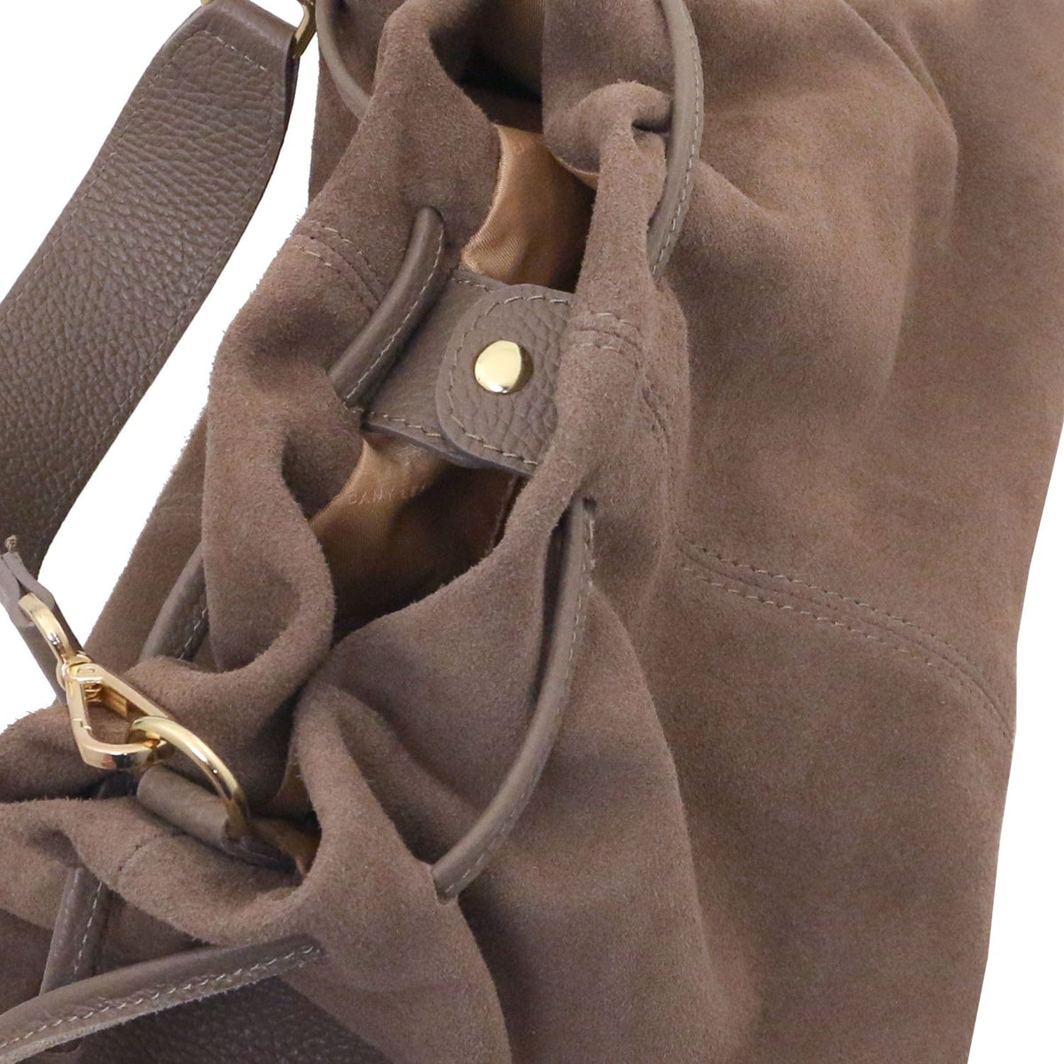 Allure - torebka typu shopper z miękkiego zamszu