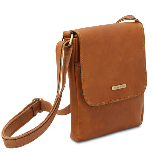 John - leather messenger bag