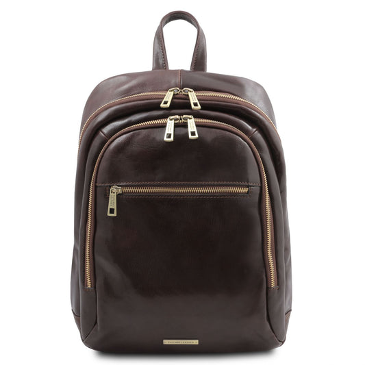Perth - two-compartment leather backpack